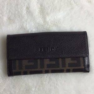 Fendi Zucca Long Wallet
